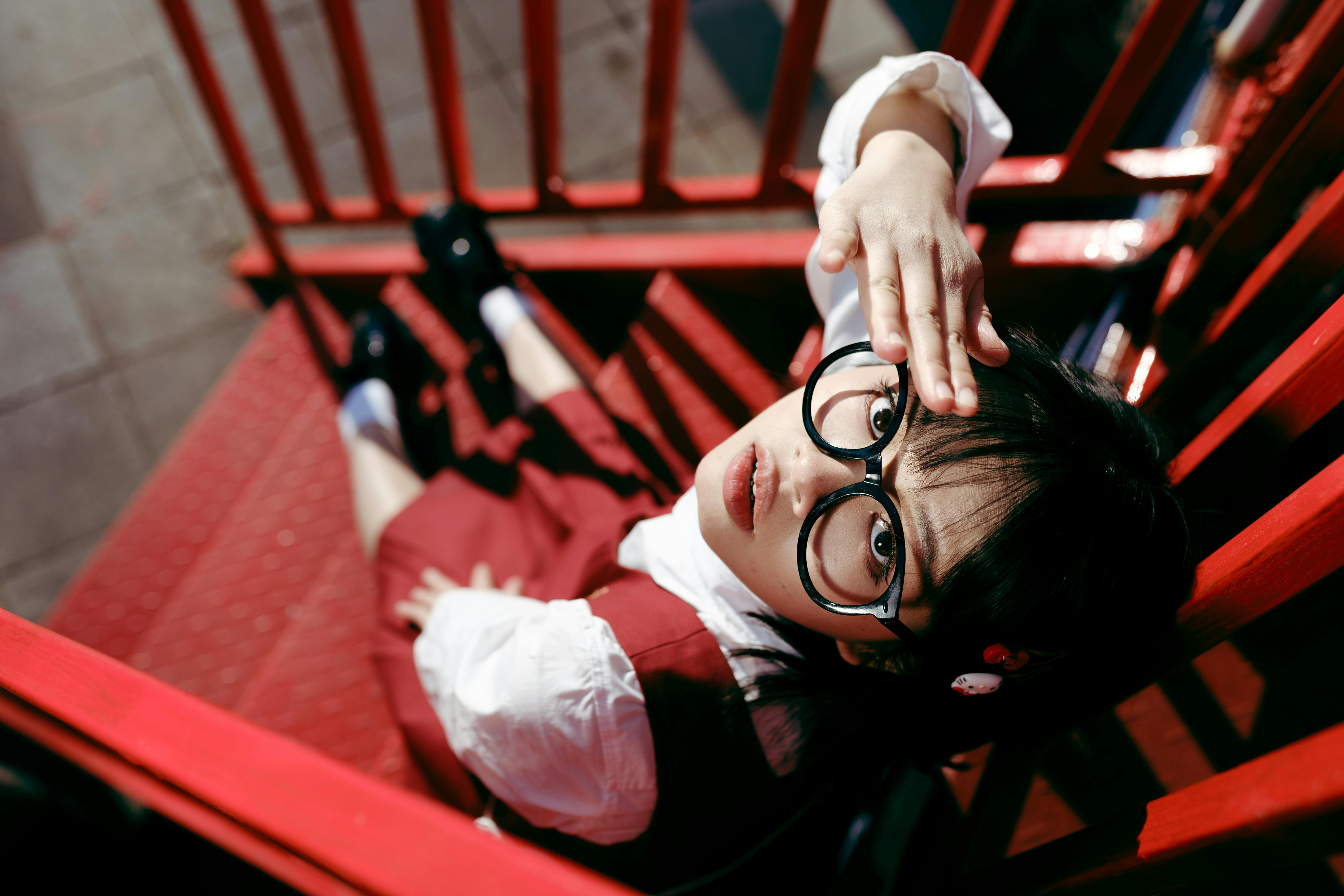 Teenager in Eyeglasses